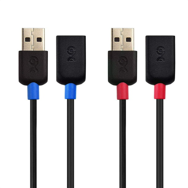 Cable Matters 3-Pack USB to USB Extension Cable 6 ft Male to Female USB Extender Cable 